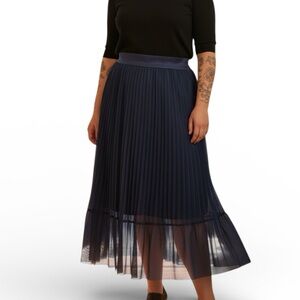Torrid Midi Chiffon Pleated Skirt